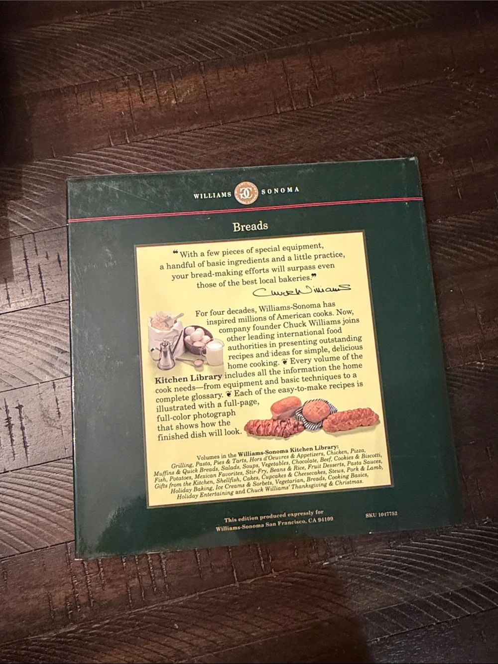 Williams Sonoma Breads Cookbook — Green and Brown Cover